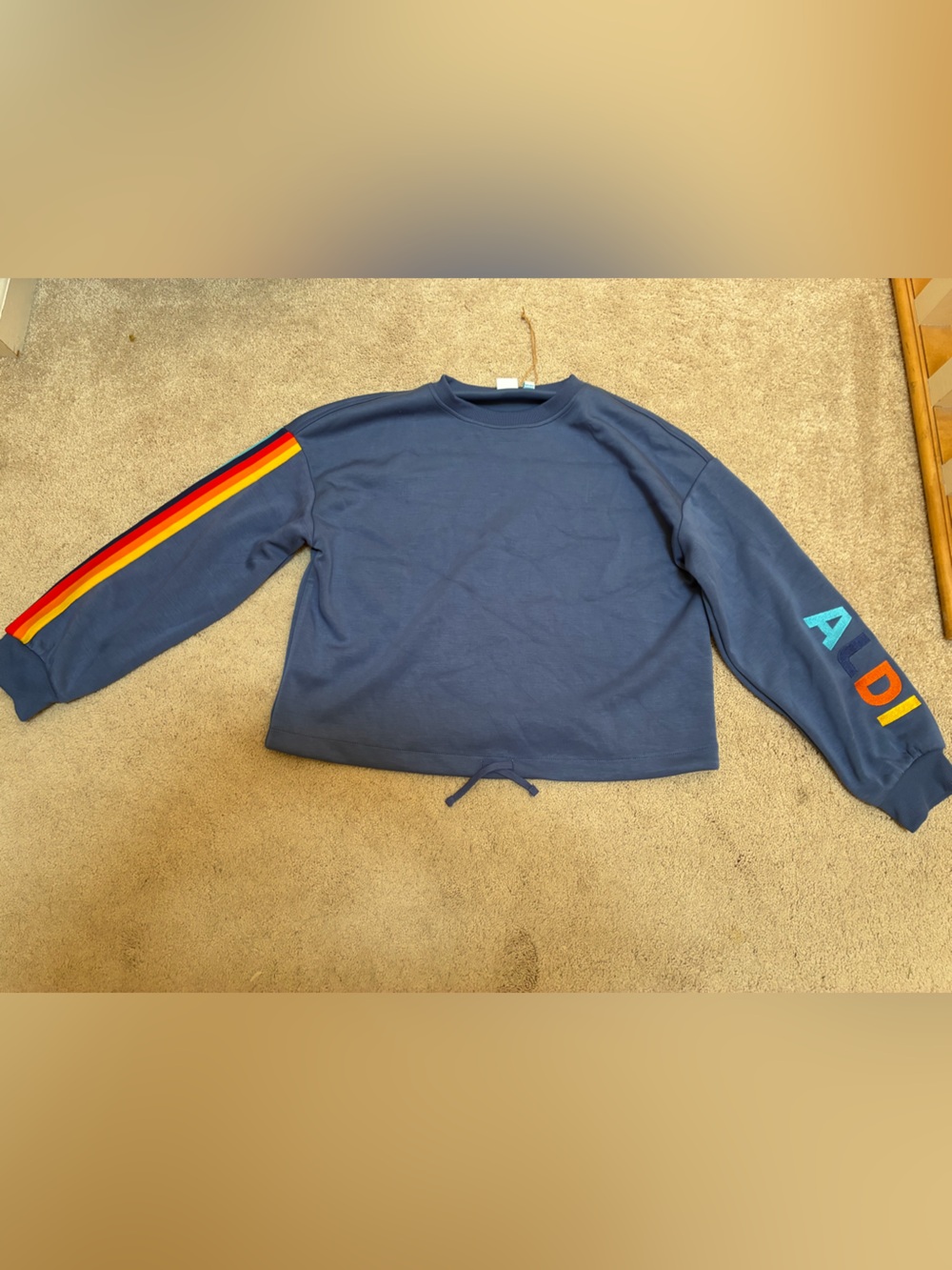 Aldi gear sweatshirt! Excellent condition. Blue, size medium.